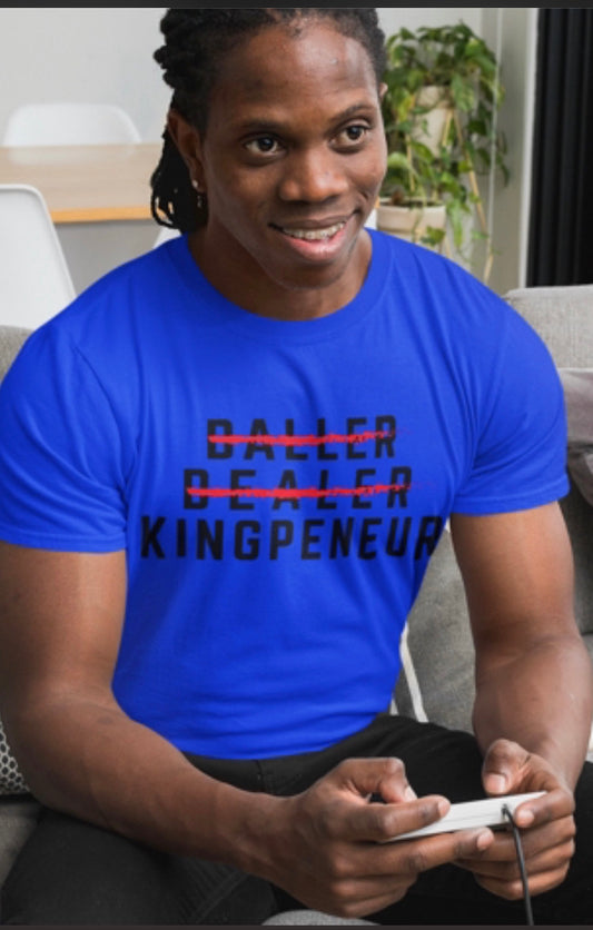 KingPeneur “BALLER” T Shirt - Royal Blue