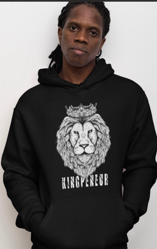 KingPeneur “LION” Hoodie - Black