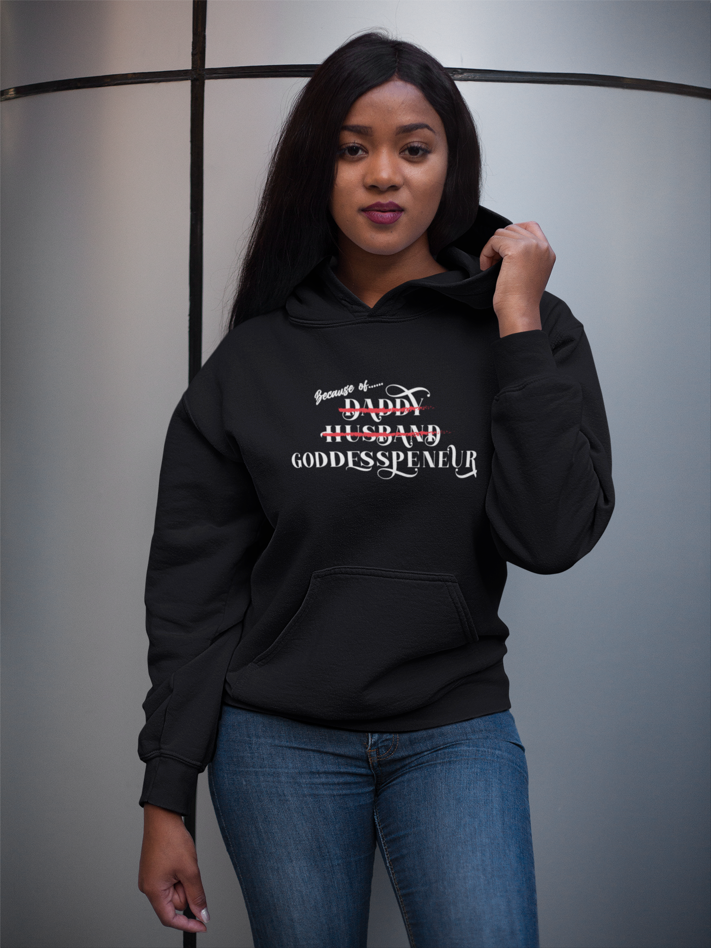 GoddessPeneur “DADDY” Hoodie -White Logo